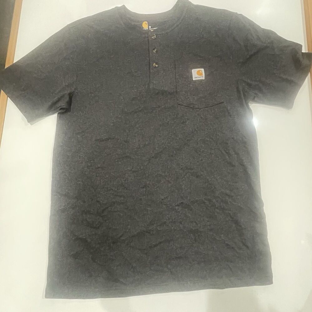Carhartt Casual Work Shirt Mens M Gray